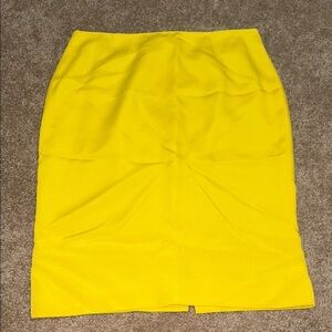 Tomaso Stefanelli Silk Elegant Yellow Pencil Skirt Made in Italy - 12. AA